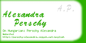 alexandra perschy business card